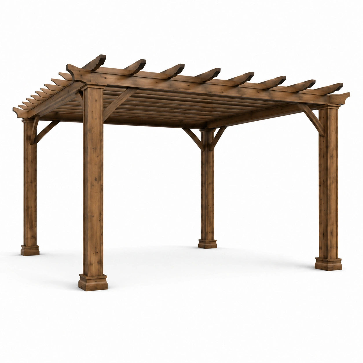 Pergola en bois de pin traité 300x300x240 cm marron