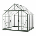 Serre de jardin en aluminium et polycarbonate 4 mm vert foncé