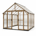 Serre de jardin en bois et polycarbonate transparent 250x300x200 cm