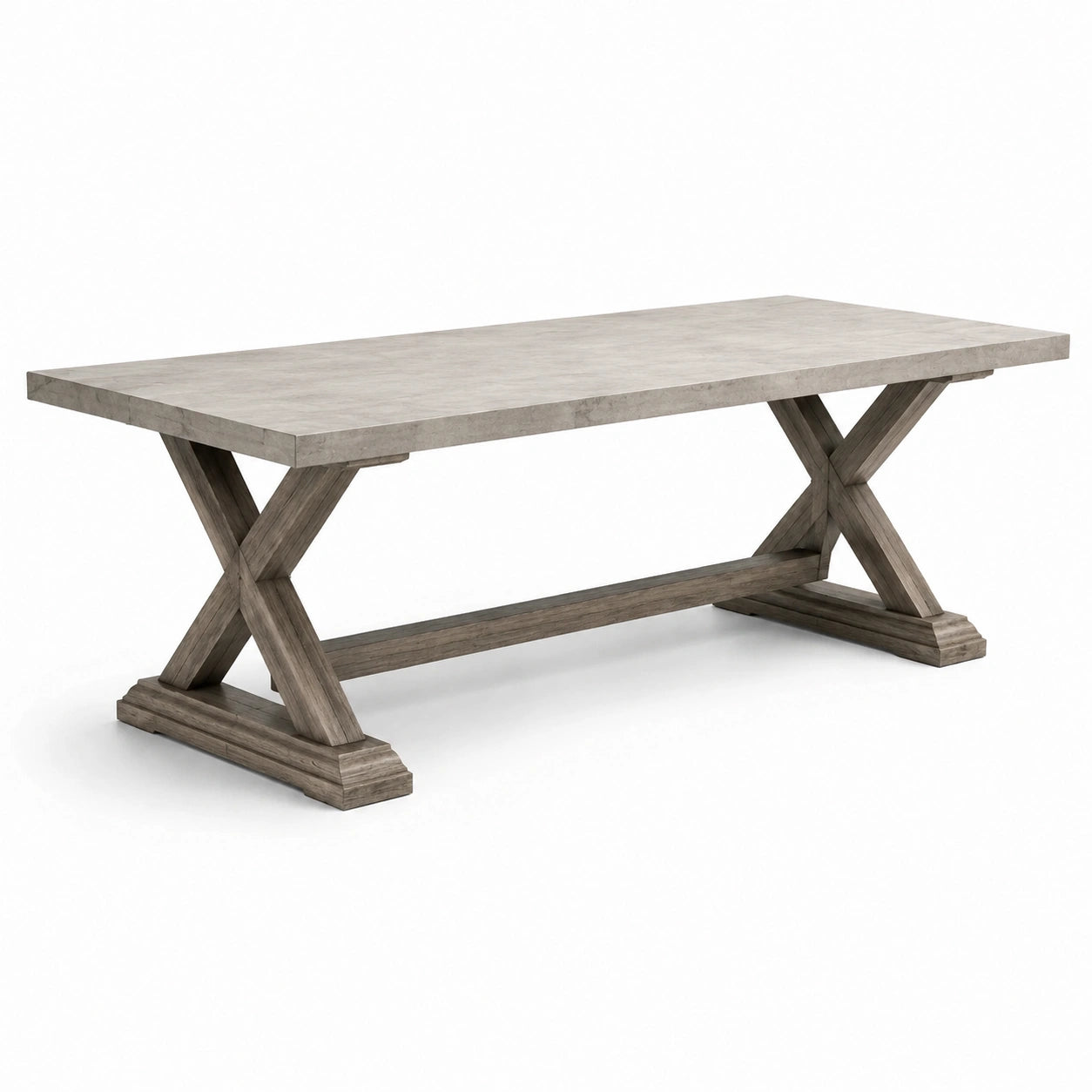 Table à manger en chêne gris 200x100x75 cm