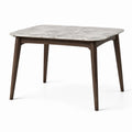 Table rectangulaire en bois et marbre 120x80x75 cm