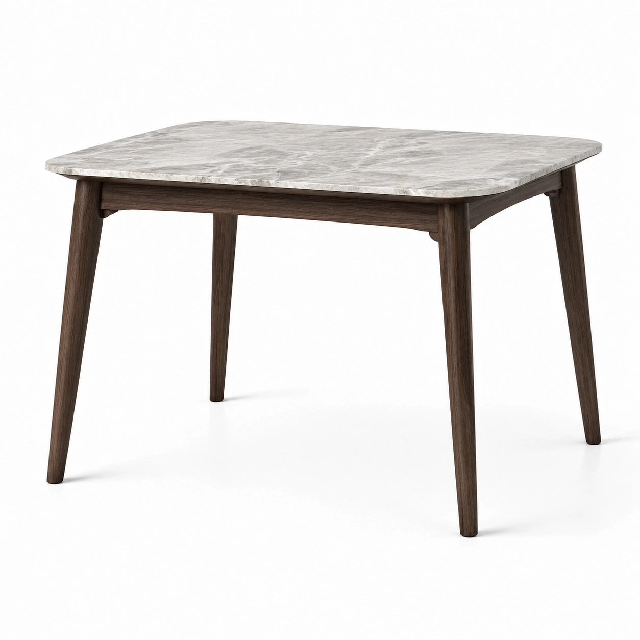 Table rectangulaire en bois et marbre 120x80x75 cm